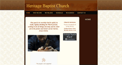 Desktop Screenshot of heritagebaptistmn.org