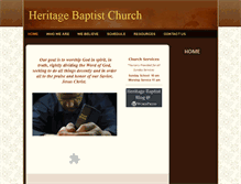 Tablet Screenshot of heritagebaptistmn.org